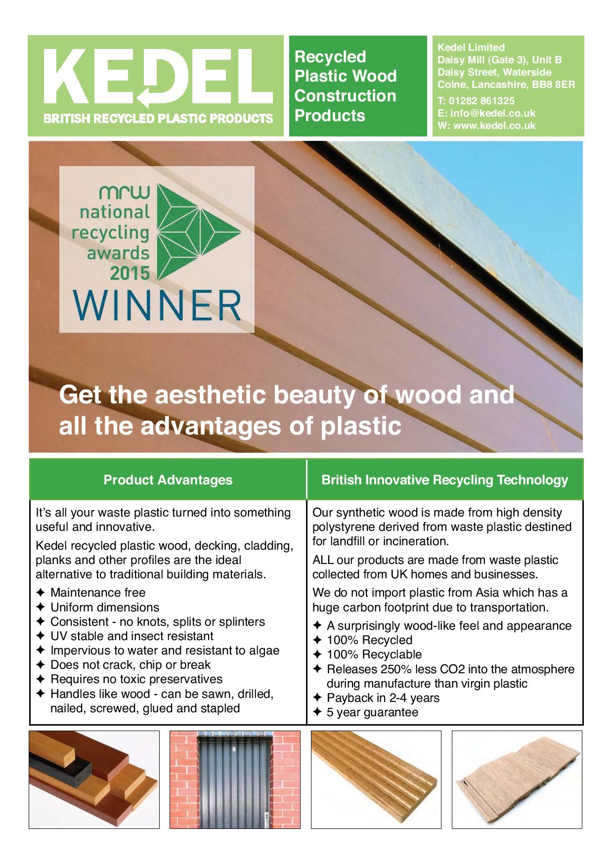 Plastic wood - key advantages & product range